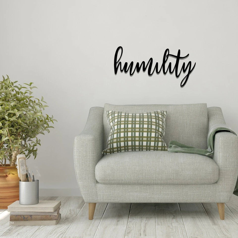 Humility Humility Metal Wall Decor Humility Metal Sign For Home Inspirational Housewarming Gift