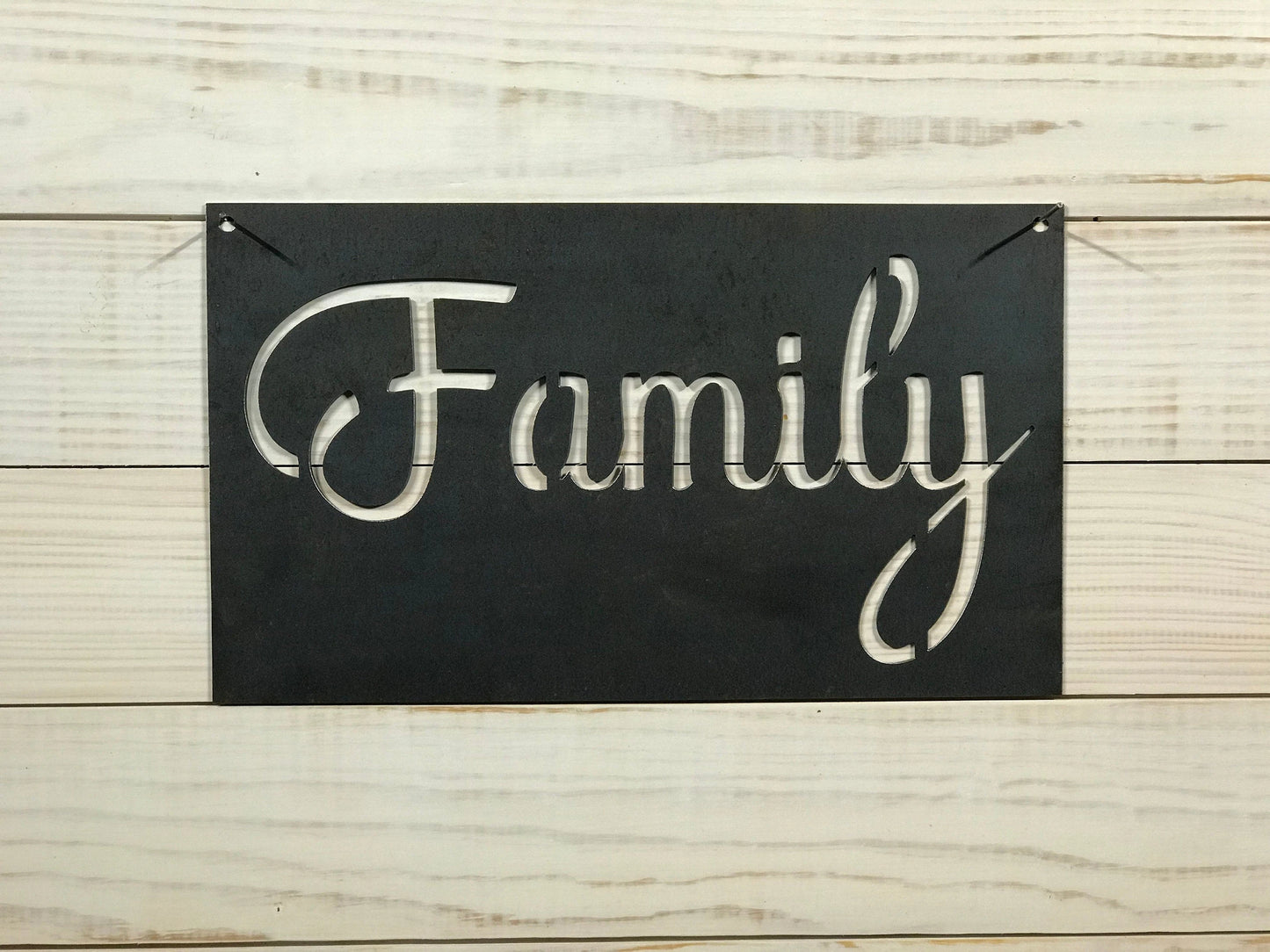 Rustic Metal Family Sign, Metal Wall Decor, Farmhouse Style Decor, Personalized Sign, Rustic Custom Sign, Fixer Upper Sign, Hand Painted Laser Cut Metal Signs Custom Gift Ideas
