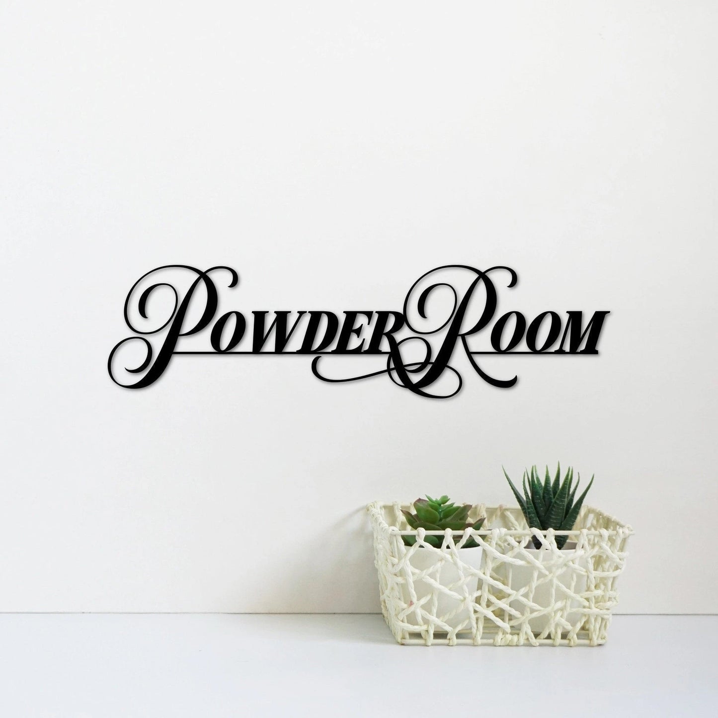 Metal Powder Room Sign, Restroom Decor, Metal Wall Art, Bathroom Decor, Powder Room Wall Art, Powder Room Decor, Restroom Decoration Laser Cut Metal Signs Custom Gift Ideas