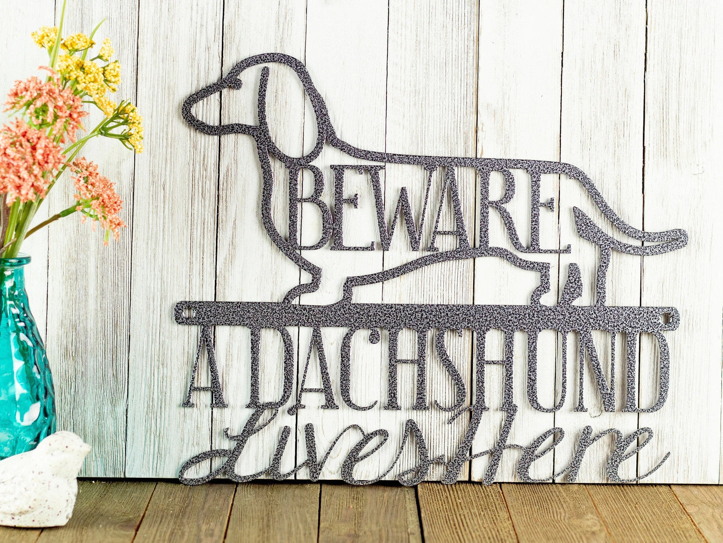 Dachshund Dog Metal Sign Outdoor Sign Dog Mom Gift Laser Cut Steel