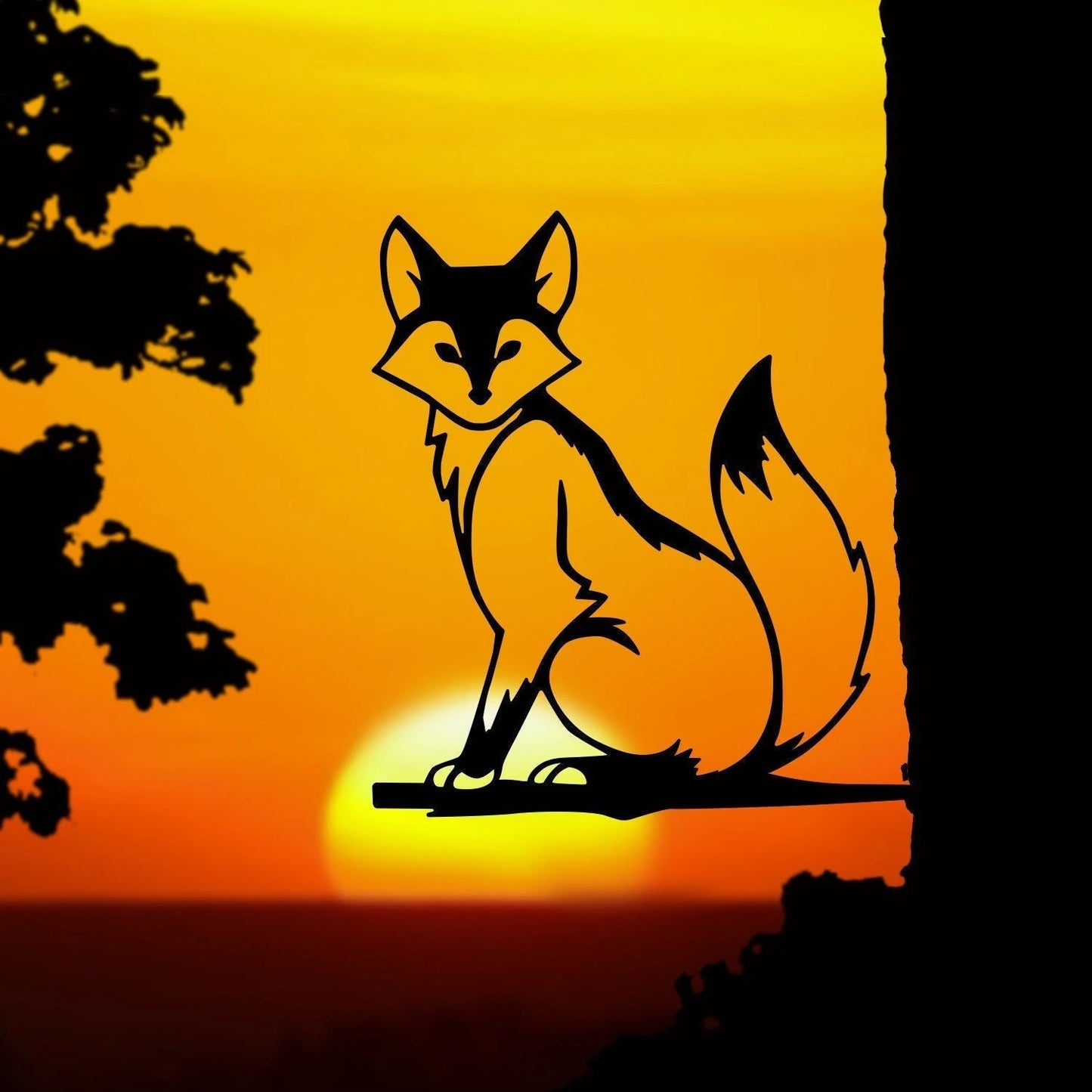 Sly As A Fox Metal Art Garden Signs Cut Metal Sign Metal House Sign