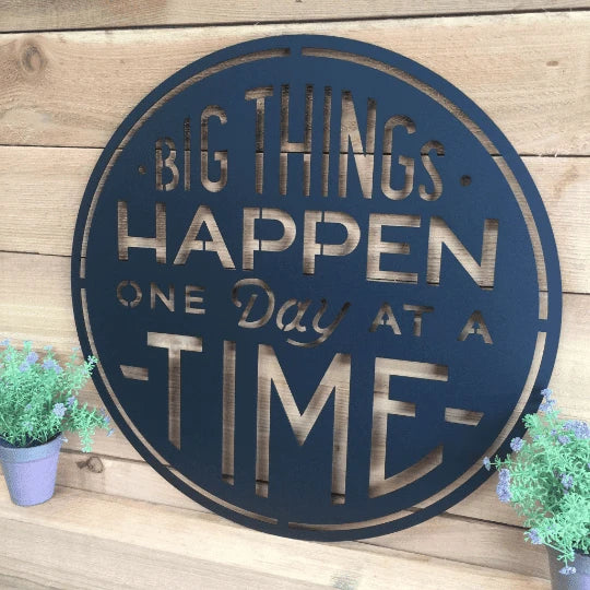 At Home Gym & Motivational Sign Cut Metal Sign Metal House Sign