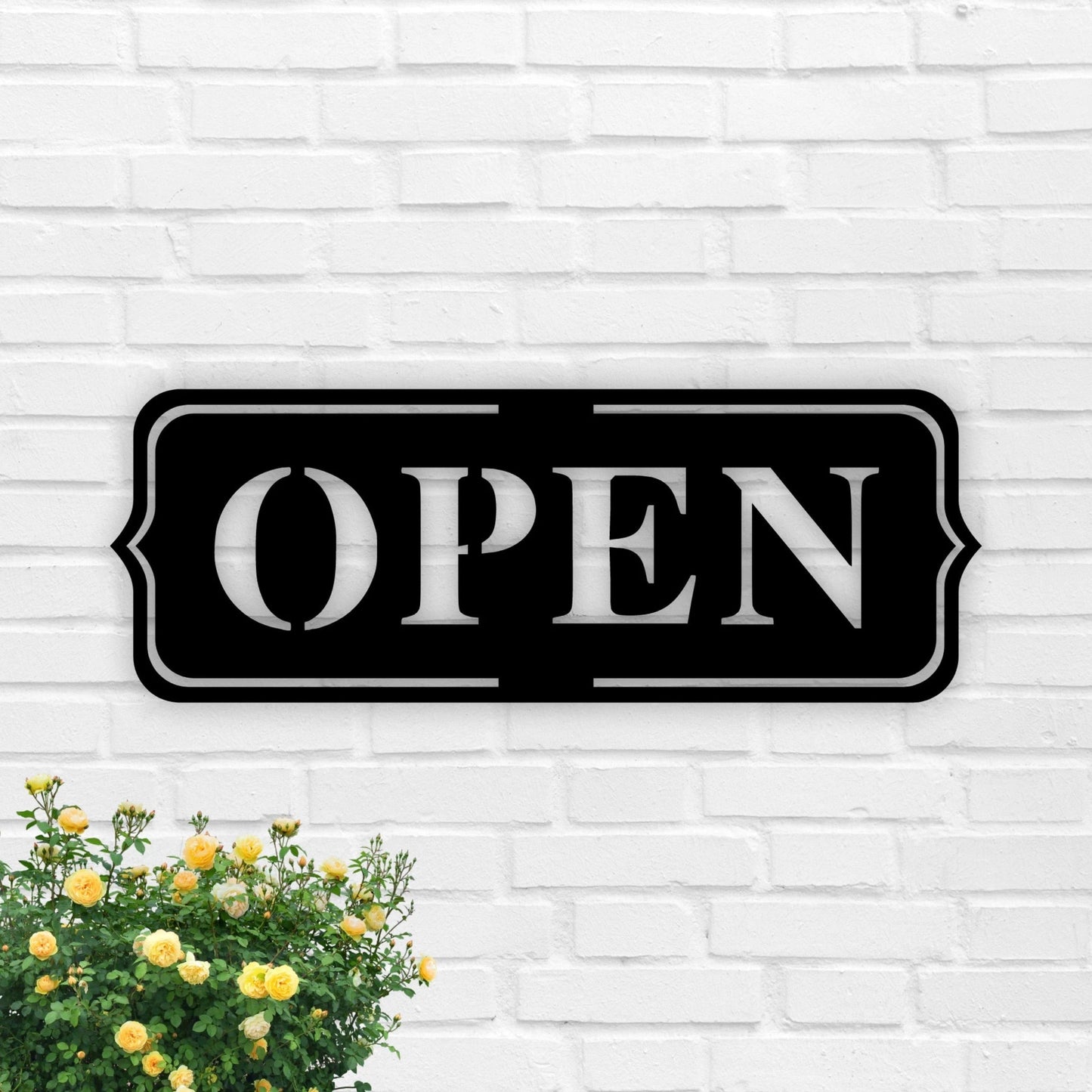 Open Sign Simple Open Sign Open Shop Sign Open Building Sign Open Decor Sign For Shopfront Cute Store Sign Open Store Metal Sign
