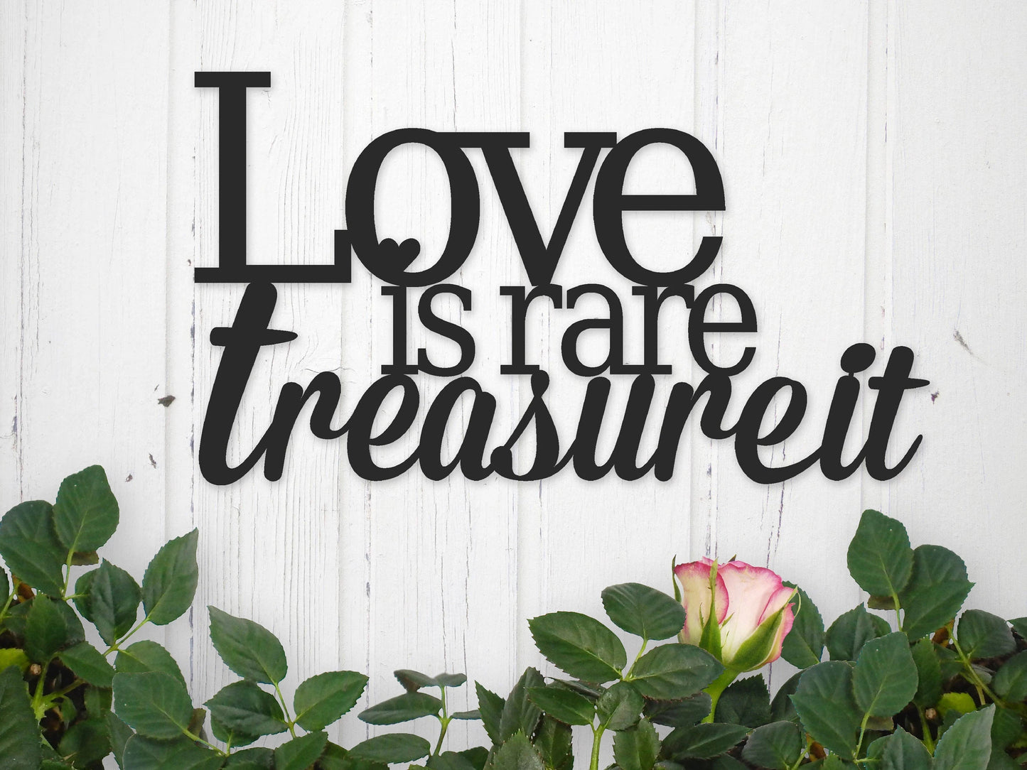Metal Love Sign Love Quote Inspirational Quotes Love Wall Decor Metal Word Art Wall Hanging Wedding Sign