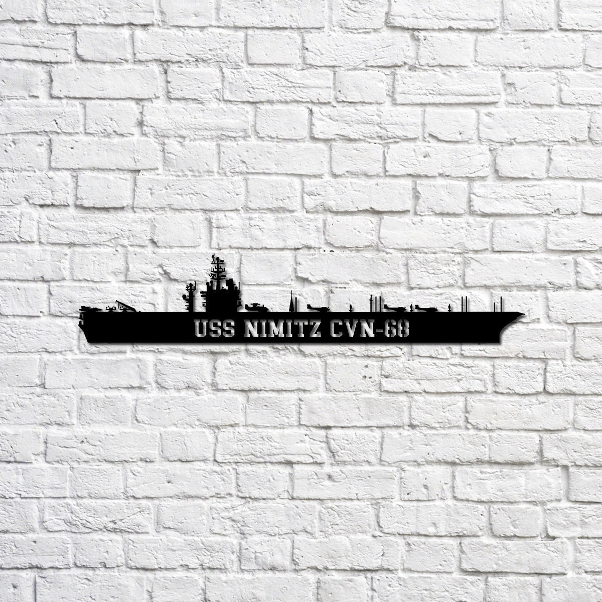 USS Nimitz CVN68 carrier Navy Ship Metal Sign, Memory Wall Metal Sign Gift for Navy Veteran Laser Cut Metal Signs Custom Gift Ideas