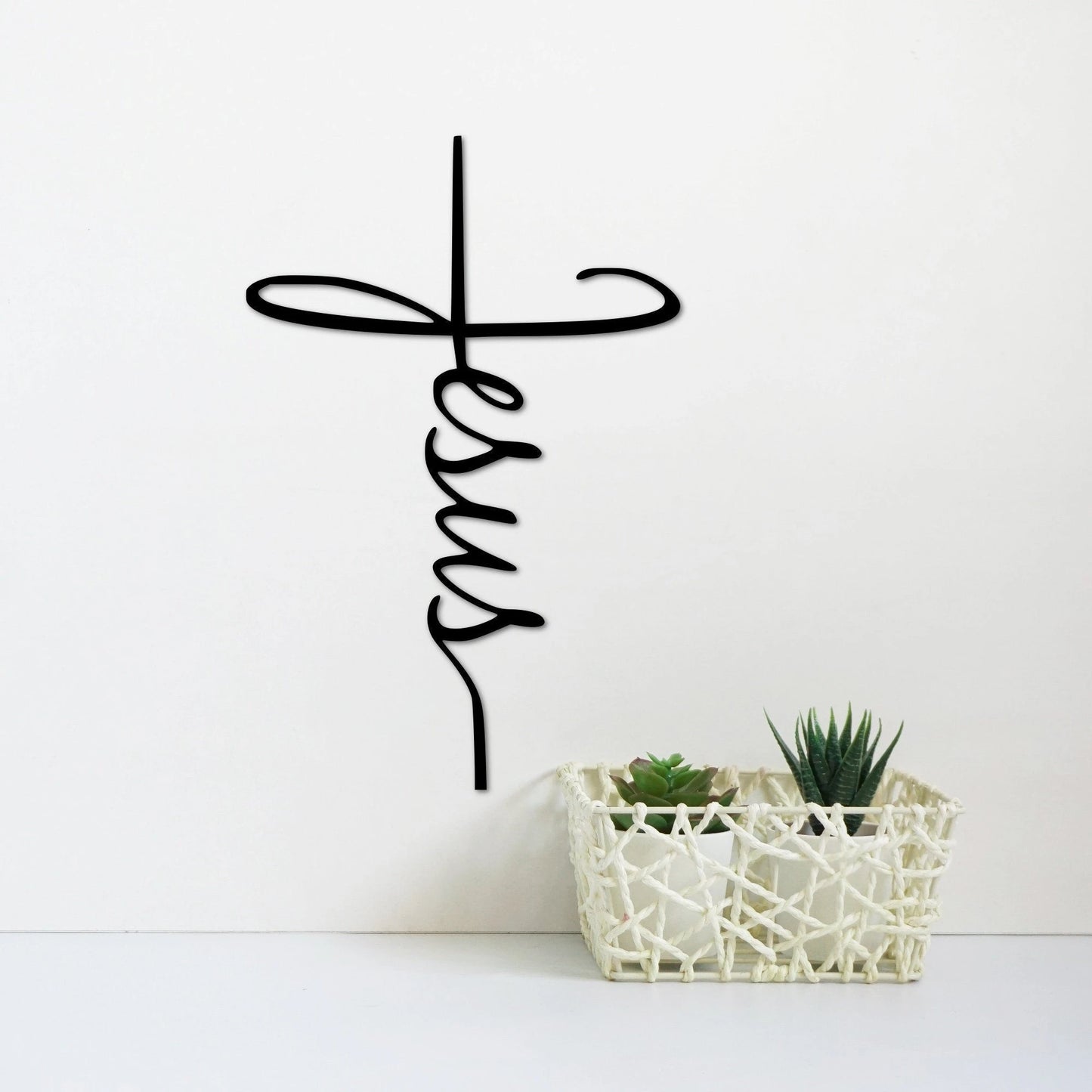 Jesus Cross Metal Sign Cross Wall Decor Religious Art Faith Gift Bible And Scripture Sign Jesus Word Art Jesus Word In Cross