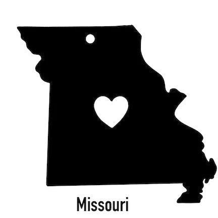 Missouri State Ornament Cut Metal Sign Wall Decor Metal Sign Metal Art