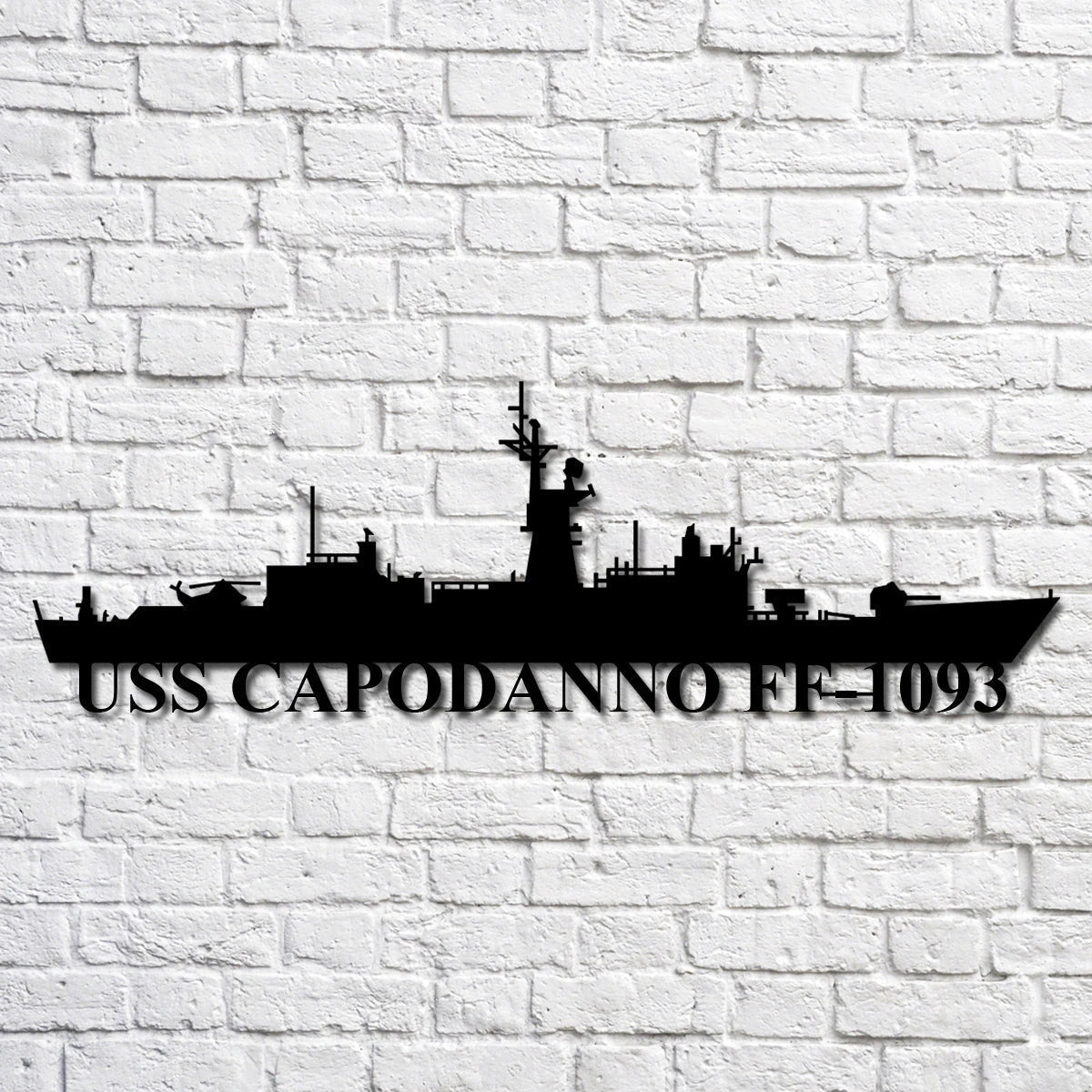 Uss Capodanno Ff1093 Navy Ship Metal Art, Custom Us Navy Ship Cut Metal Sign, Gift For Navy Veteran, Navy Ships Silhouette Metal Art, Navy Home Decor Laser Cut Metal Signs Custom Gift Ideas