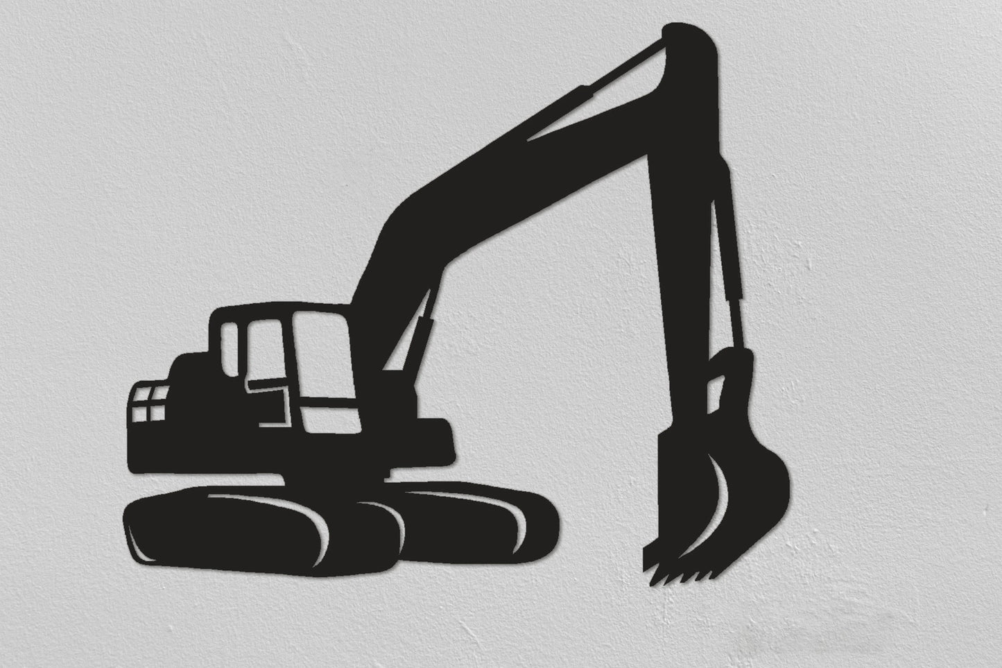Excavator Metal Sign Work Machine Living Room Wall Decor Bedroom Wall Decor Metal Wall Hanging
