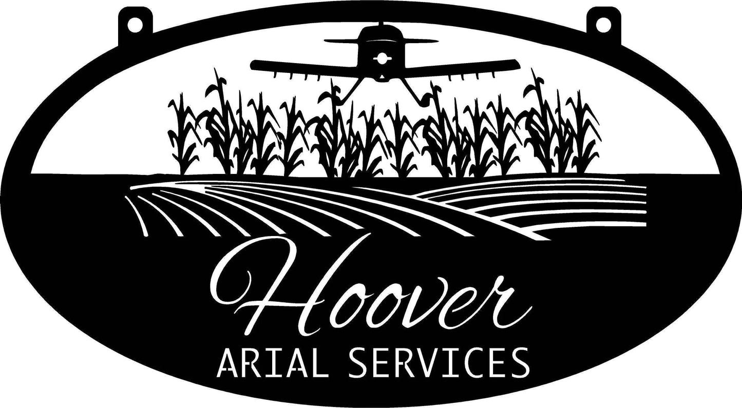 Metal Spray Plane Sign Spray Plane Barn Sign Laser Cut Spray Plane Sign 4ft Metal House Sign