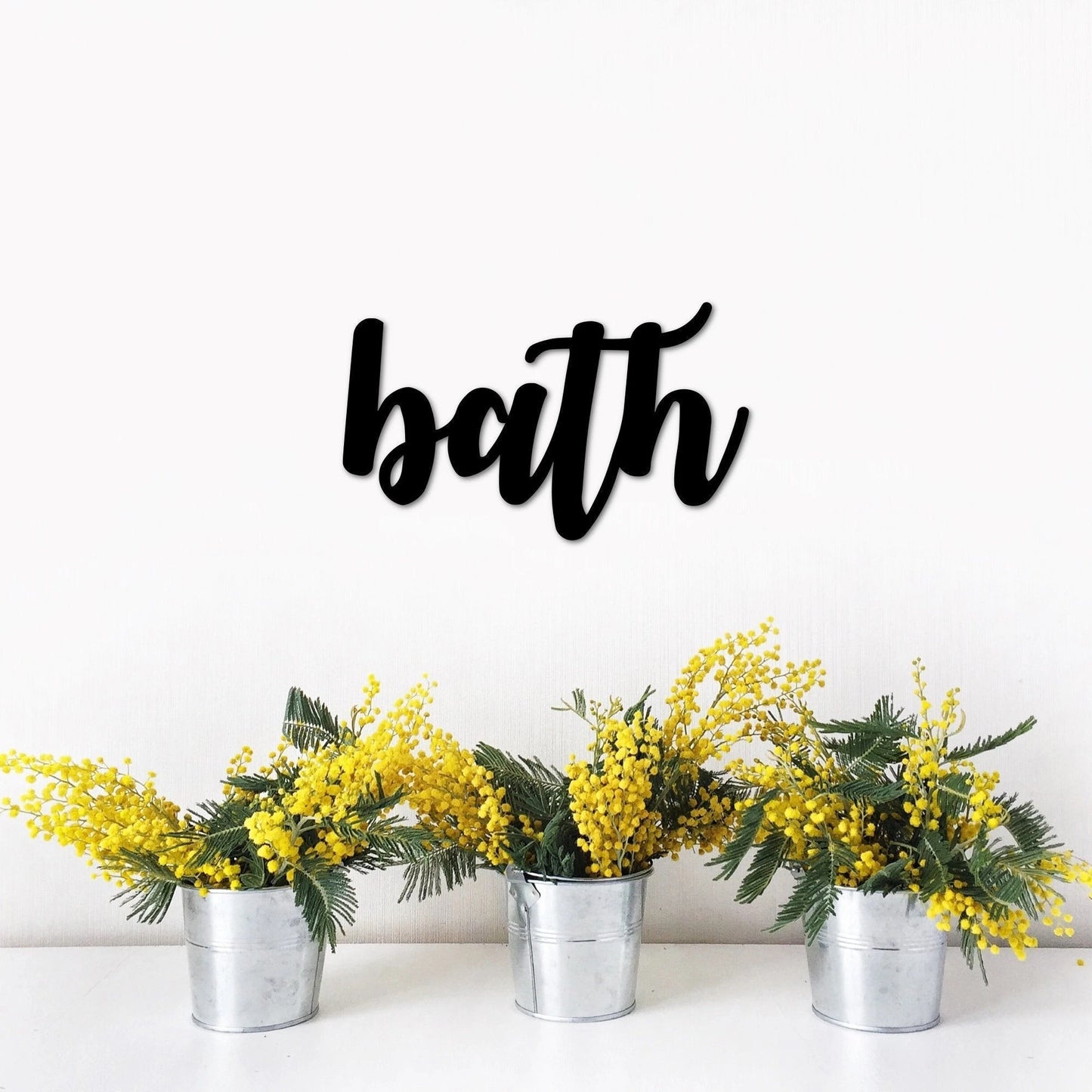 Bath Word Sign Wall Decor Metal Art Bath Gifts Bathroom Decor For The Wall Metal Word Art Master Bedroom Bathroom Accessories