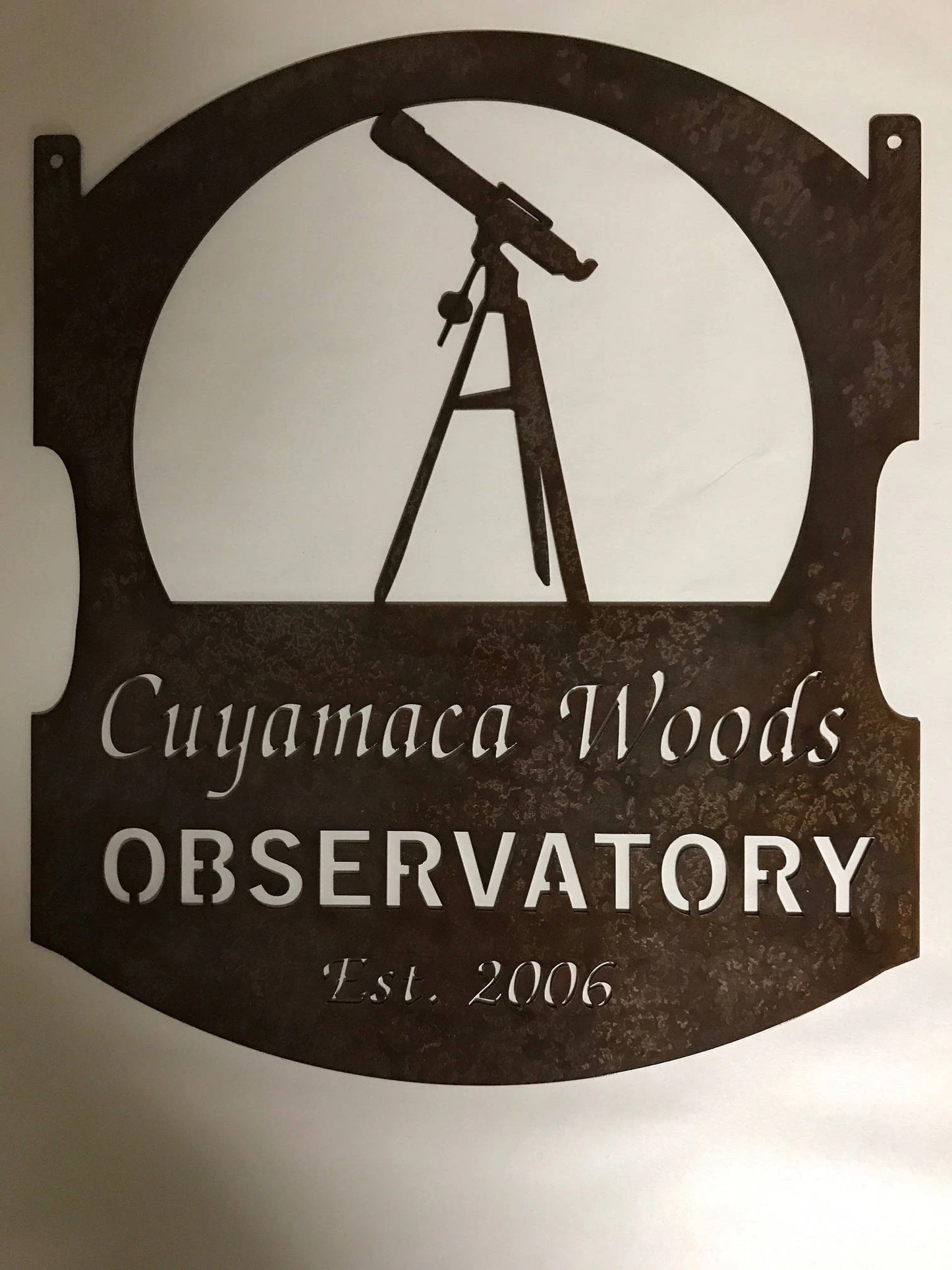 Metal Telescope Sign With Your Name Metal House Sign