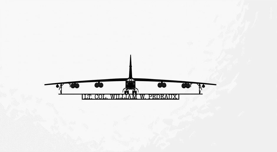 B52 Stratofortress American Strategic Bomber Aircraft Wall Art Personalized Metal Sign, Cut Metal Sign Wall Decor Laser Cut Metal Signs Custom Gift Ideas