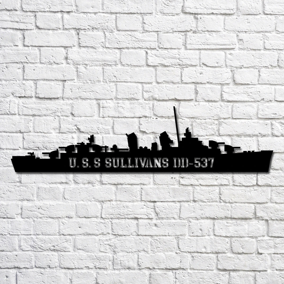 U.s.s Sullivans Dd537 Navy Ship Metal Art, Custom Us Navy Ship Cut Metal Sign, Gift For Navy Veteran, Navy Ships Silhouette Metal Art, Navy Home Decor Laser Cut Metal Signs Custom Gift Ideas