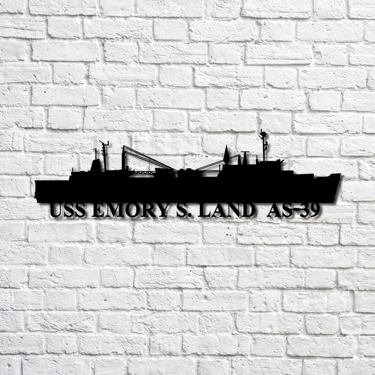 Uss Emory S. Land As39 Navy Ship Metal Art, Custom Us Navy Ship Cut Metal Sign, Gift For Navy Veteran, Navy Ships Silhouette Metal Art, Navy Home Decor Laser Cut Metal Signs Custom Gift Ideas