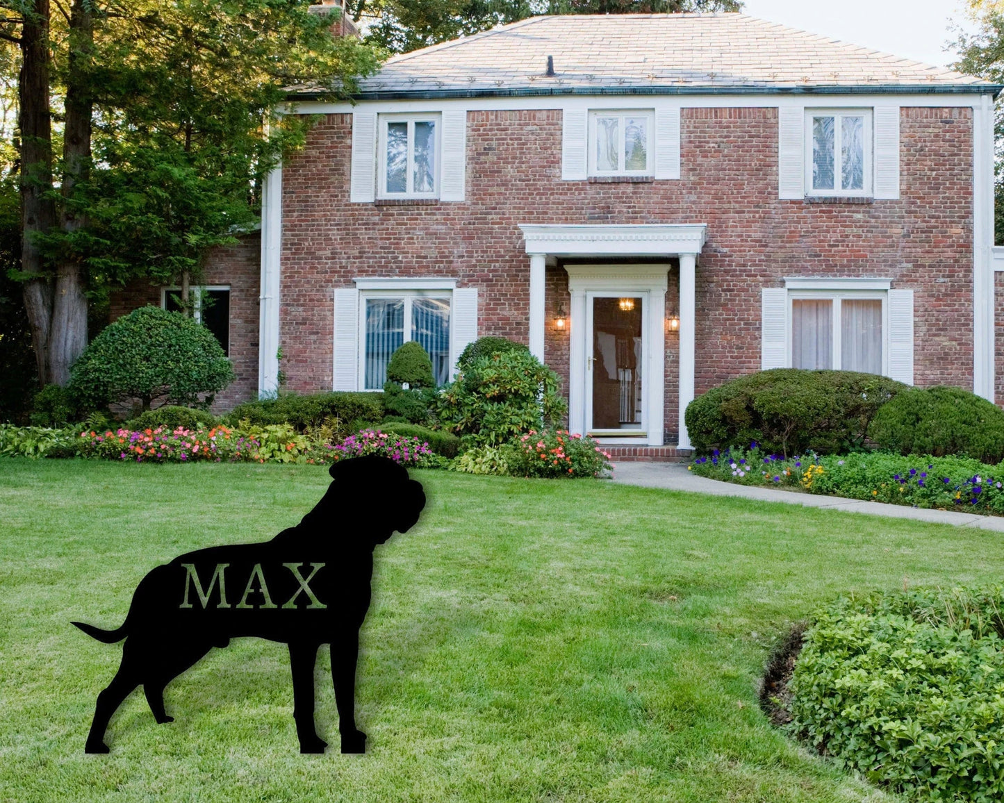 Bullmastiff Dog Sign Front Yard Dog Sign Front Yard Sign Bullmastiff Dog Metal Sign Dog Sign Dog Lover Sign Pet Owner Gift Dog Sign