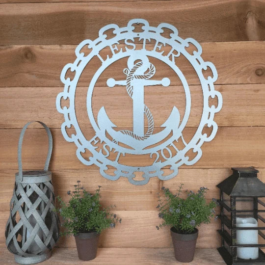 Custom Anchor Metal Sign Cut Metal Sign Metal House Sign