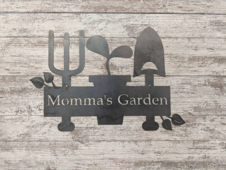 Personalized Garden Sign Garden Name Sign Custom Metal Sign Mother's Day Gift Birthday Gift For Mom