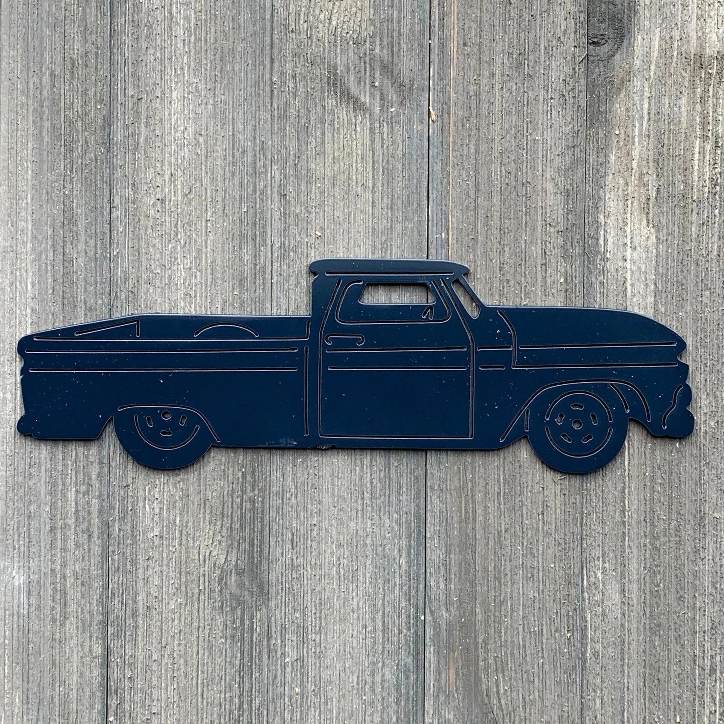 Vintage Chevy Truck Metal Sign Cutout Cut Metal Sign Wall Metal Art