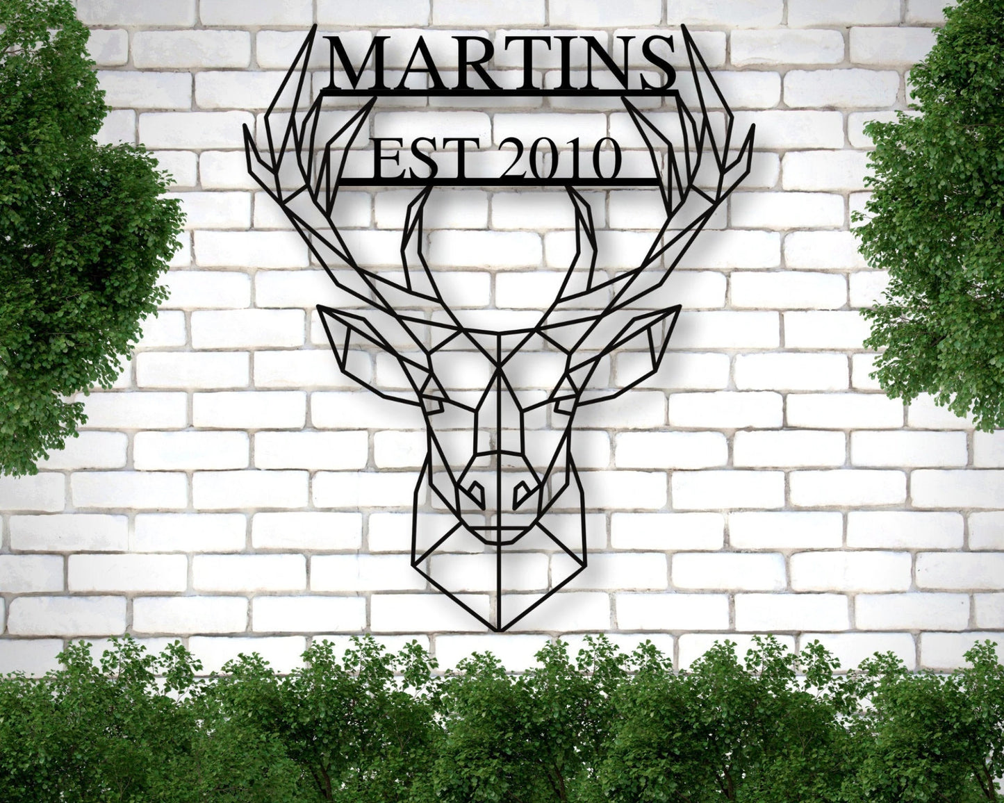 Deer Name Metal Sign Family Name Sign Valentines Day Sign Last Name Art Fathers Day Gift Deer Hunting Gift Wall Decor Antler Sign