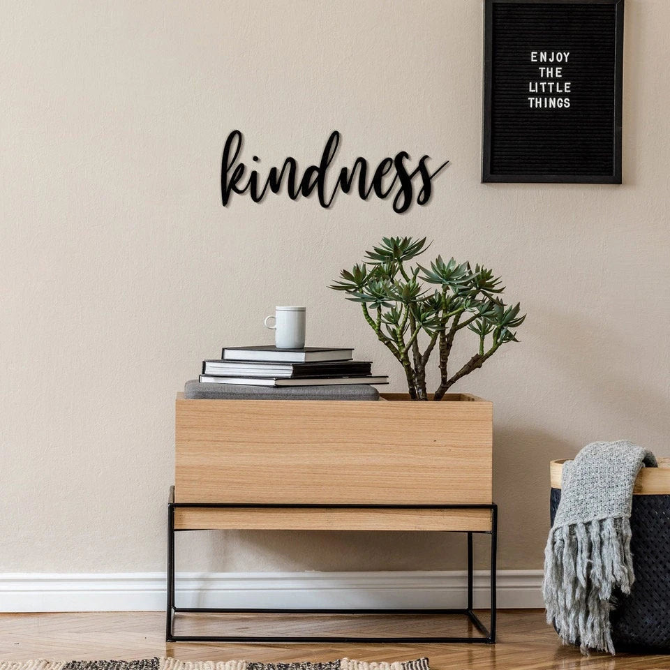 Kindness Kindness Metal Wall Decor Kindness Metal Sign For Home Inspirational Housewarming Gift