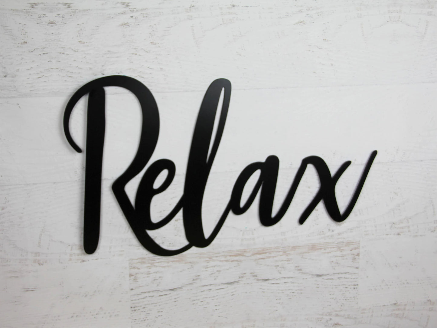 Relax Sign Relax Word Decor Relax Calligraphy Decor