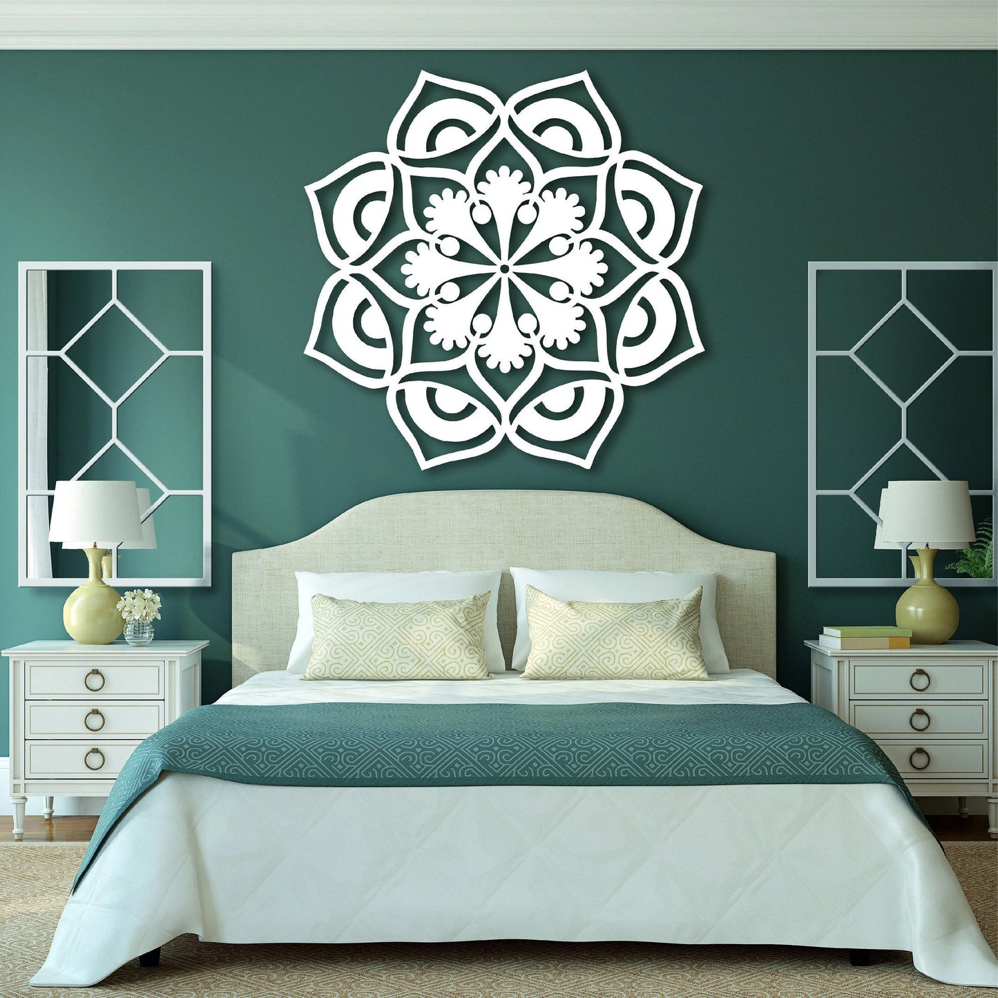 Mandala Flower Metal Art Mandala Metal Art Flower Metal Art Metal Wall Decor Metal Sign Craftsman Metal Wall Hangings