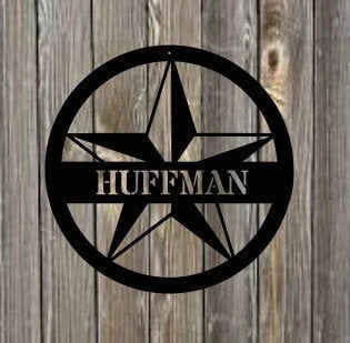 Metal Star Sign Housewarming Gift Wedding Gift Custom Metal Wall Decor