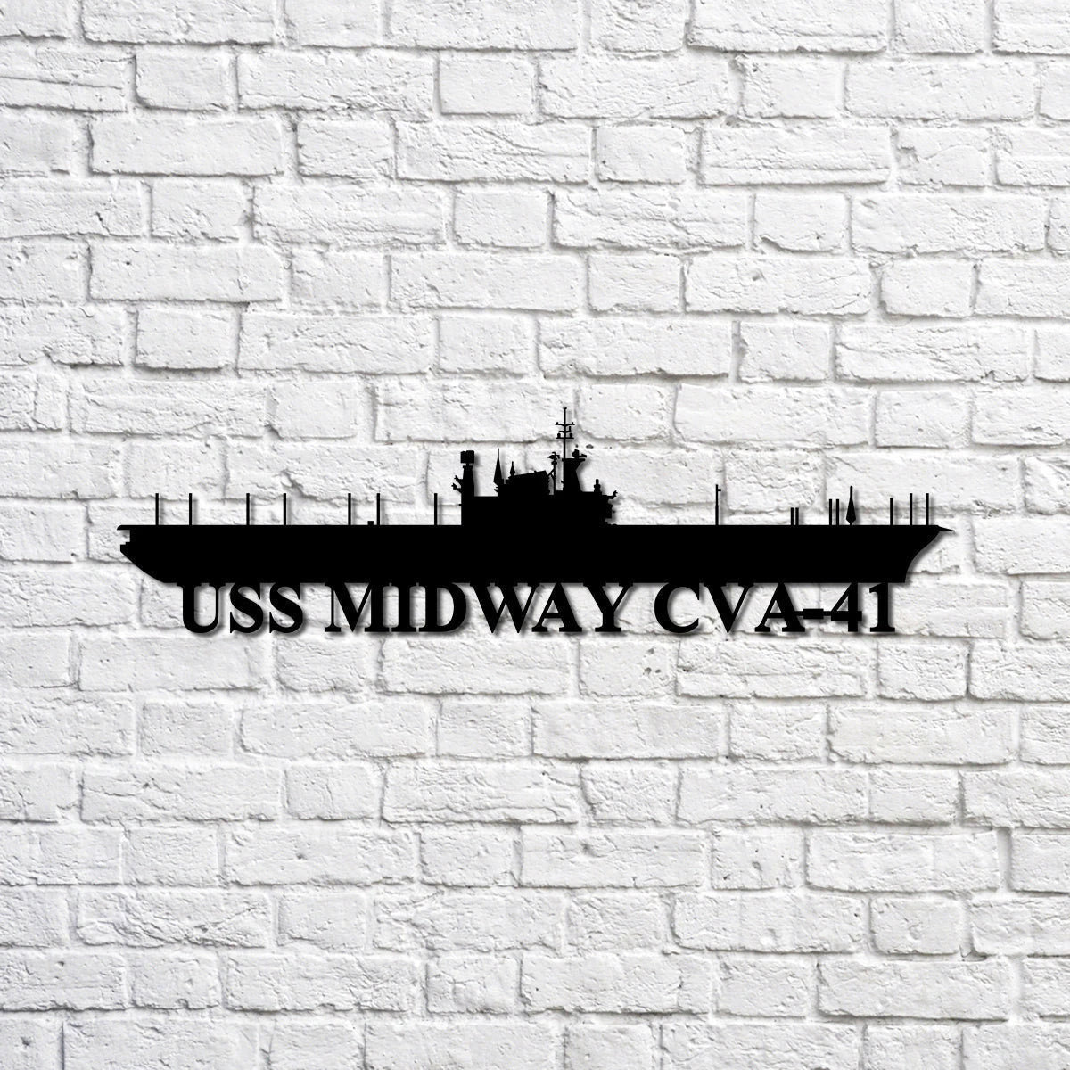 Uss Midway Cva41 Navy Ship Metal Sign, Memory Wall Metal Sign Gift For Navy Veteran, Navy Ships Silhouette Metal Sign Laser Cut Metal Signs Custom Gift Ideas