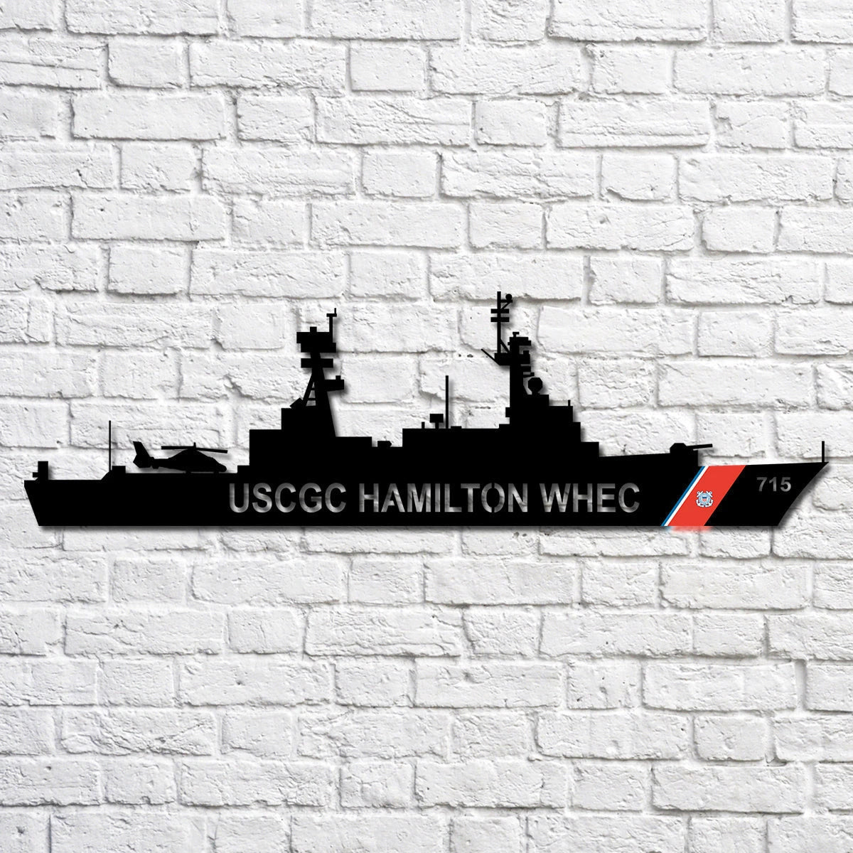 Uscgc Hamilton Whec 715 Navy Ship Metal Art, Custom Us Navy Ship Cut Metal Sign, Gift For Navy Veteran, Navy Ships Silhouette Metal Art, Navy Home Decor Laser Cut Metal Signs Custom Gift Ideas