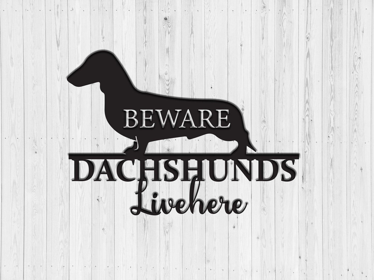 Dachshund Doxie Pet Metal Wall Decor Dog Sign Wall Hanging Wiener Dog Metal Sign Outdoor Sign