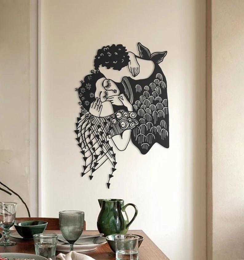The Kiss Gustav Klimt Wall Art Metal Wall Decor Wall Signs Gustav Klimt Metal Wall Sculpture Der Kuss Wall Hanging