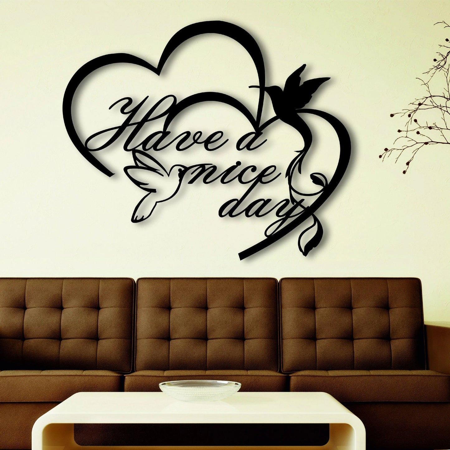 Have A Nice Day Motivational Wall Decor Kitchen Wall Sign Metal Letters Metal Wall Decor Wall Hanging Housewarming Gift