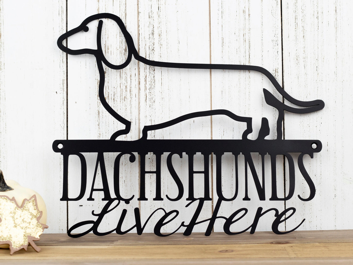 Dachshund Doxie Wiener Dog Metal Sign Outdoor Sign Weiner Dog Pet Metal Wall Decor Dog Sign Wall Hanging