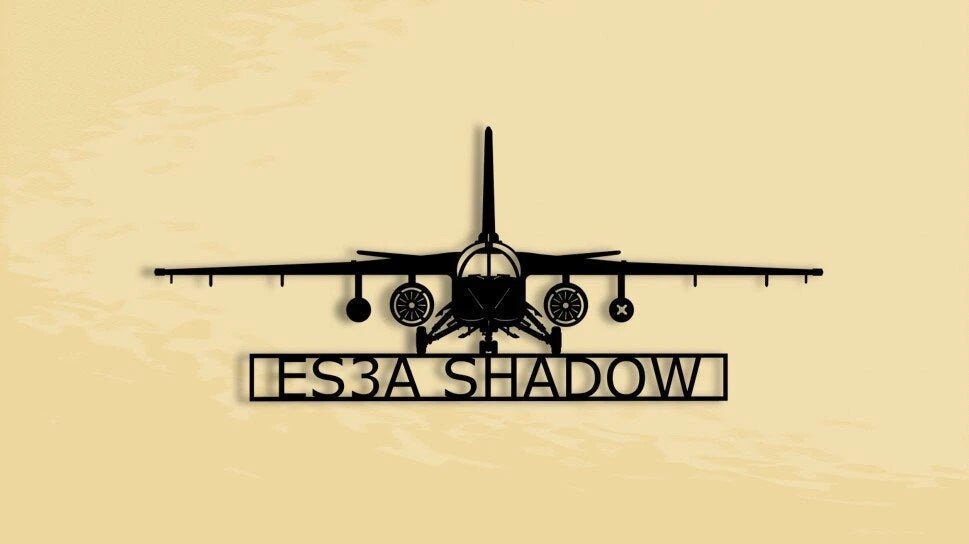 Es3a Shadow Electronic Reconnaissance Metal Sign Cut Metal Sign Wall Decor