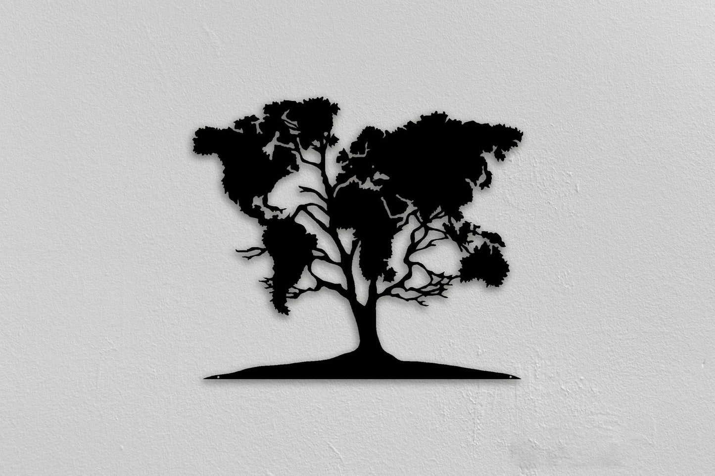 World Map Christmas Gifts Weltkarte Tree Art Carte Du Monde World Map Wall Decor Metal Art Metal Sculpture