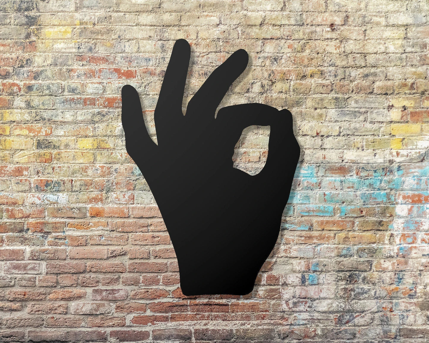 Ok Hand Sign Ok Ok Sign Language Ok Wall Decor Dorm Room Gift Idea Tiki Bar