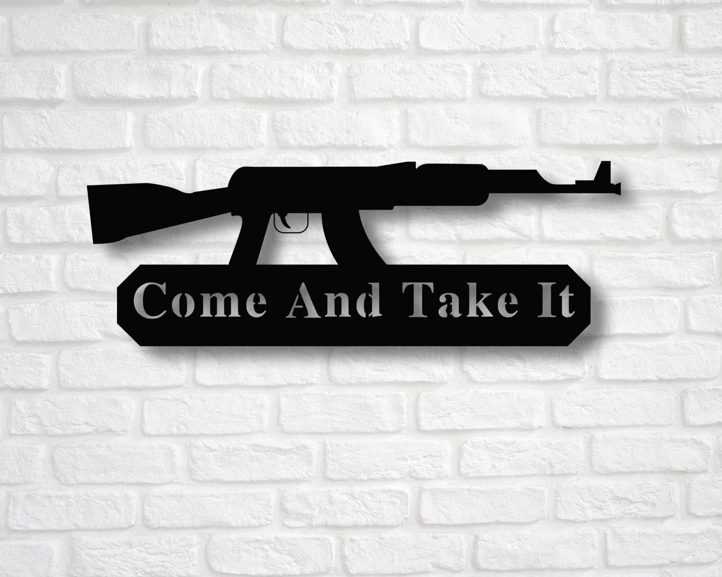 Come And Take It Metal Sign Come And Take It Metal Sign Custom Sign Gun Sign Wall Decor Second Amendment Wall Decor Rustic Art