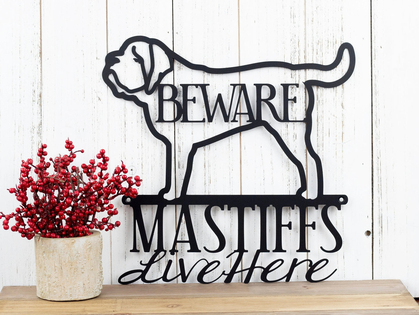 English Mastiff Metal Sign Mastiff Mastiff Sign Metal Wall Decor Outdoor Sign Wall Hanging Dog
