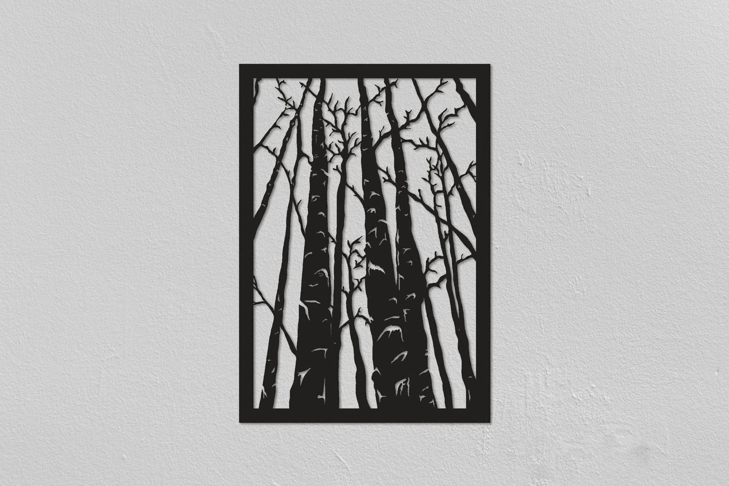 Forest Trees Design Christmas Gifts Forest Metal Poster Living Room Wall Decor Bedroom Wall Decor Metal Wall Hanging