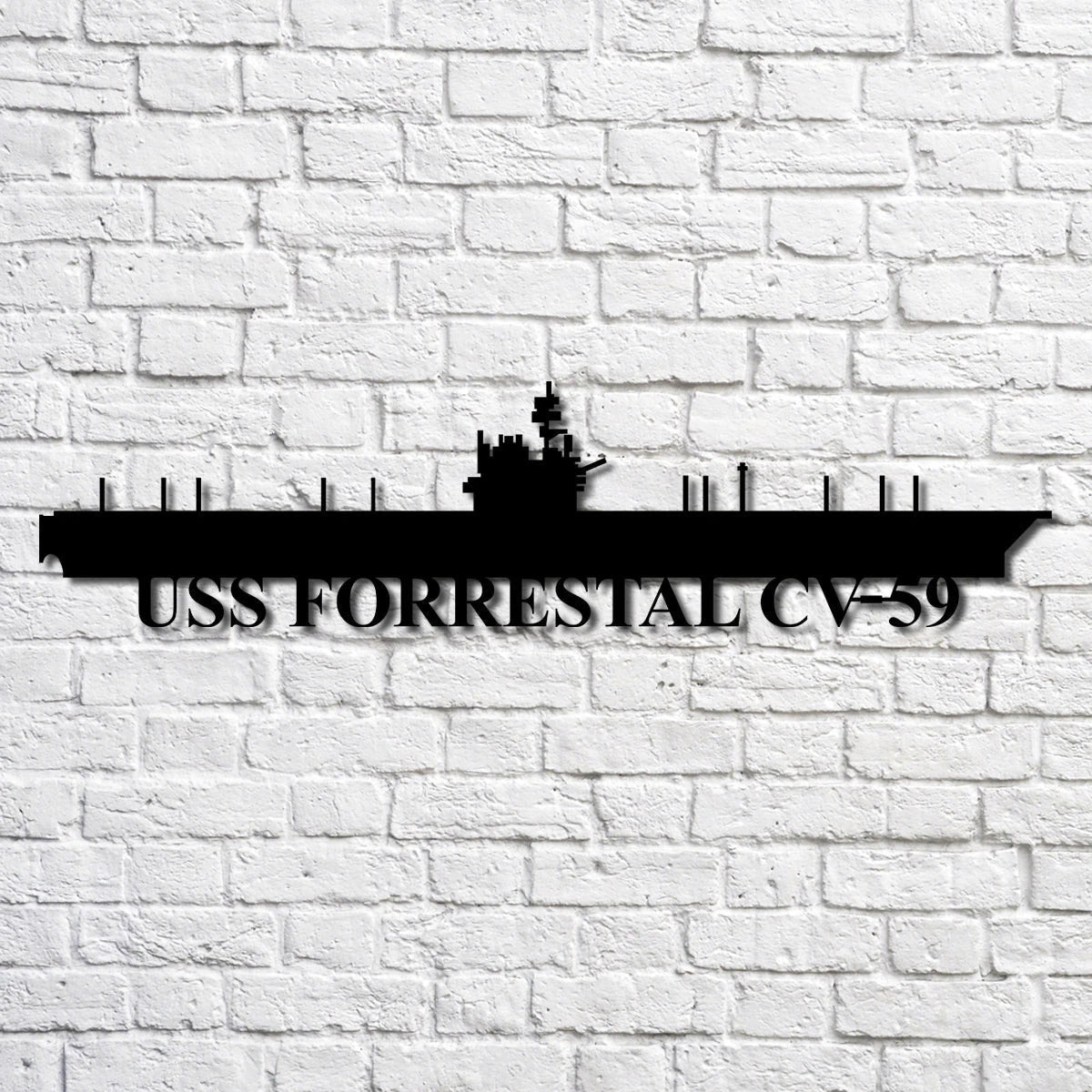 Uss Forrestal Cva59 Navy Ship Metal Art, Custom Us Navy Ship Cut Metal Sign, Gift For Navy Veteran, Navy Ships Silhouette Metal Art, Navy Home Decor Laser Cut Metal Signs Custom Gift Ideas