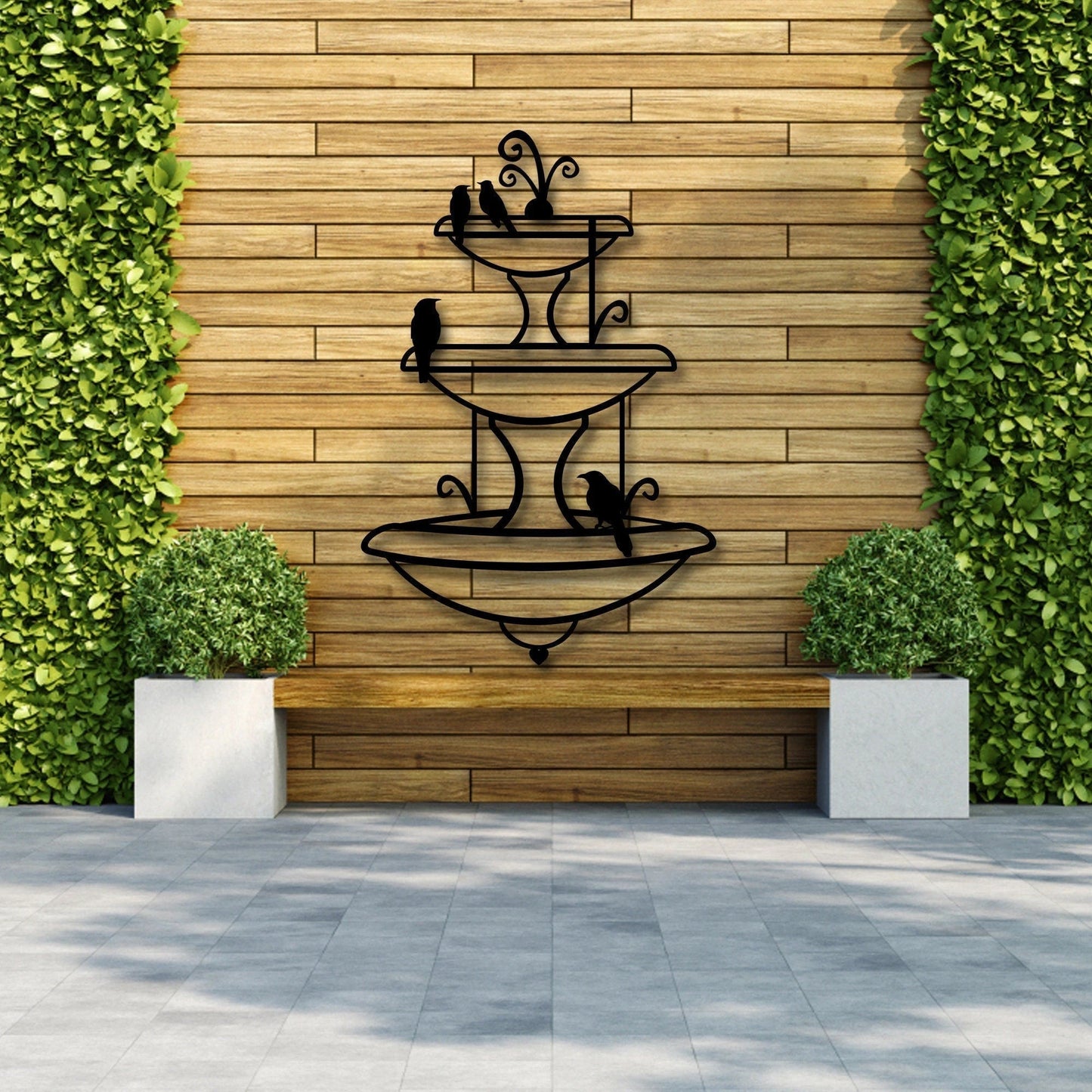 Metal Garden Art Wall Decoration Fountain Metal Art Garden Sculpture Metal Yard Art Wall Decor Metal Wall Decor