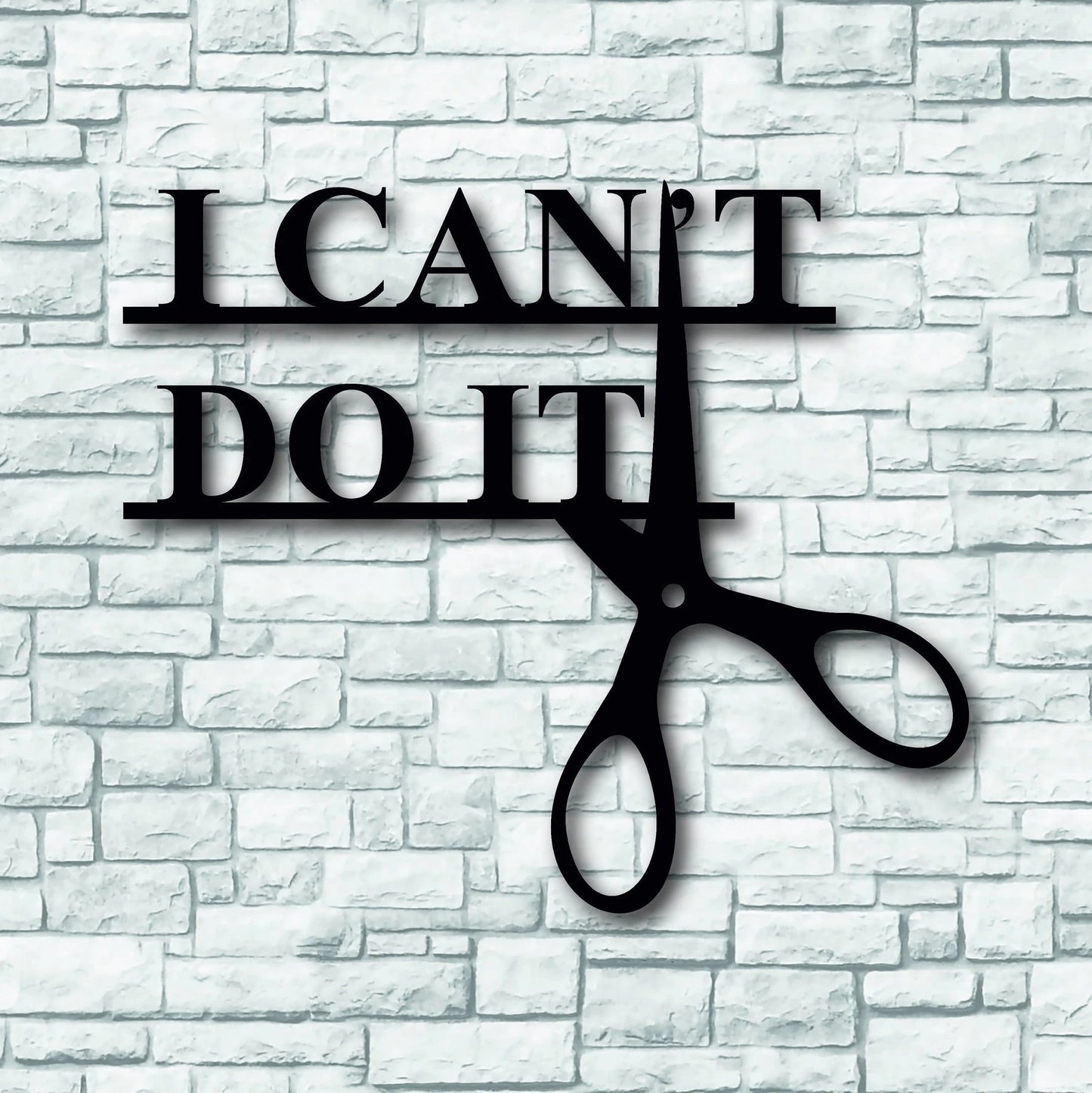 I Can Do It Motivational Metal Wall Decor Metal Home Signs Housewarming Gift Office Decor