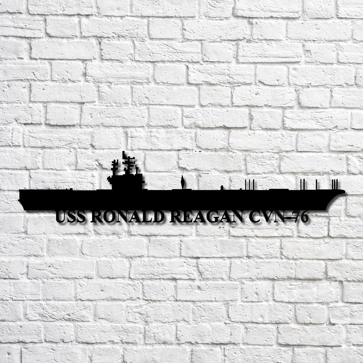 Uss Ronald Reagan Cvn76 Navy Ship Metal Art, Gift For Navy Veteran, Navy Ships Silhouette Metal Art, Navy Home Decor Laser Cut Metal Signs Custom Gift Ideas