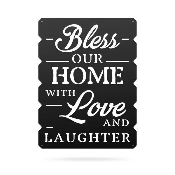 Bless Our Home Cut Metal Sign Metal House Sign