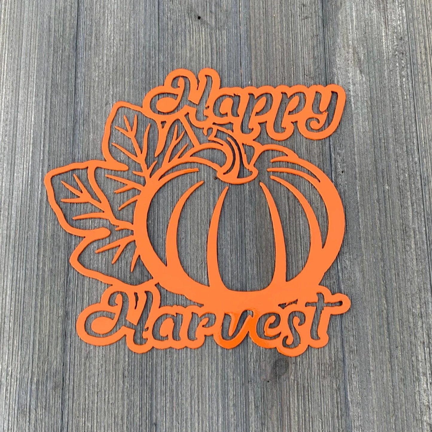 Happy Harvest Metal Sign Cutout Cut Metal Sign Wall Metal Art