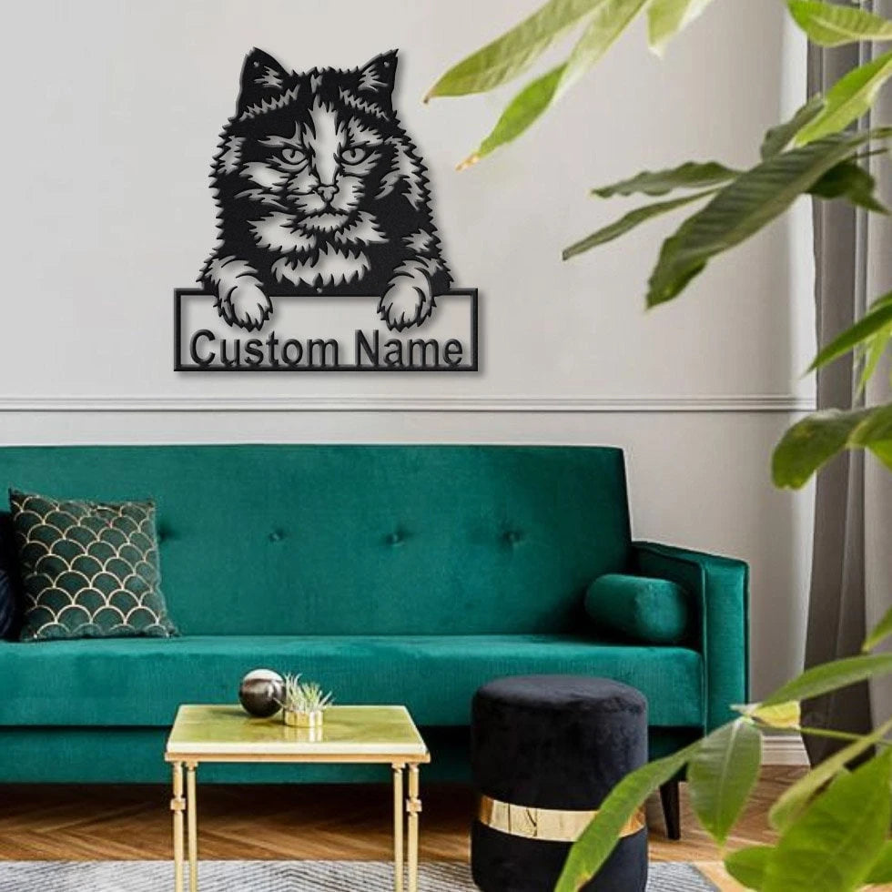 Personalized Tortoiseshell Cat Metal Sign Art, Custom Tortoiseshell Cat Metal Sign, Animal Gift, Pets Gift, Birthday Gift, Laser Cut Metal Signs Custom Gift Ideas
