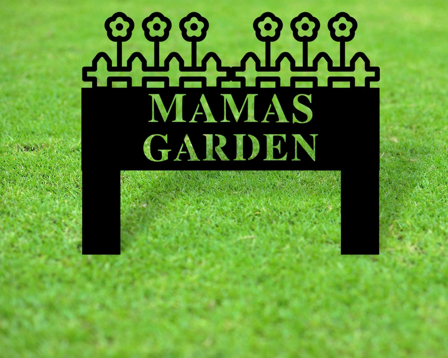Custom Garden Metal Sign, Personalized Garden Yard Sign, Outdoor Garden Decor, Mother's Day Gift, Gift For Mom, Gift For Grandma, Yard Sign Laser Cut Metal Signs Custom Gift Ideas