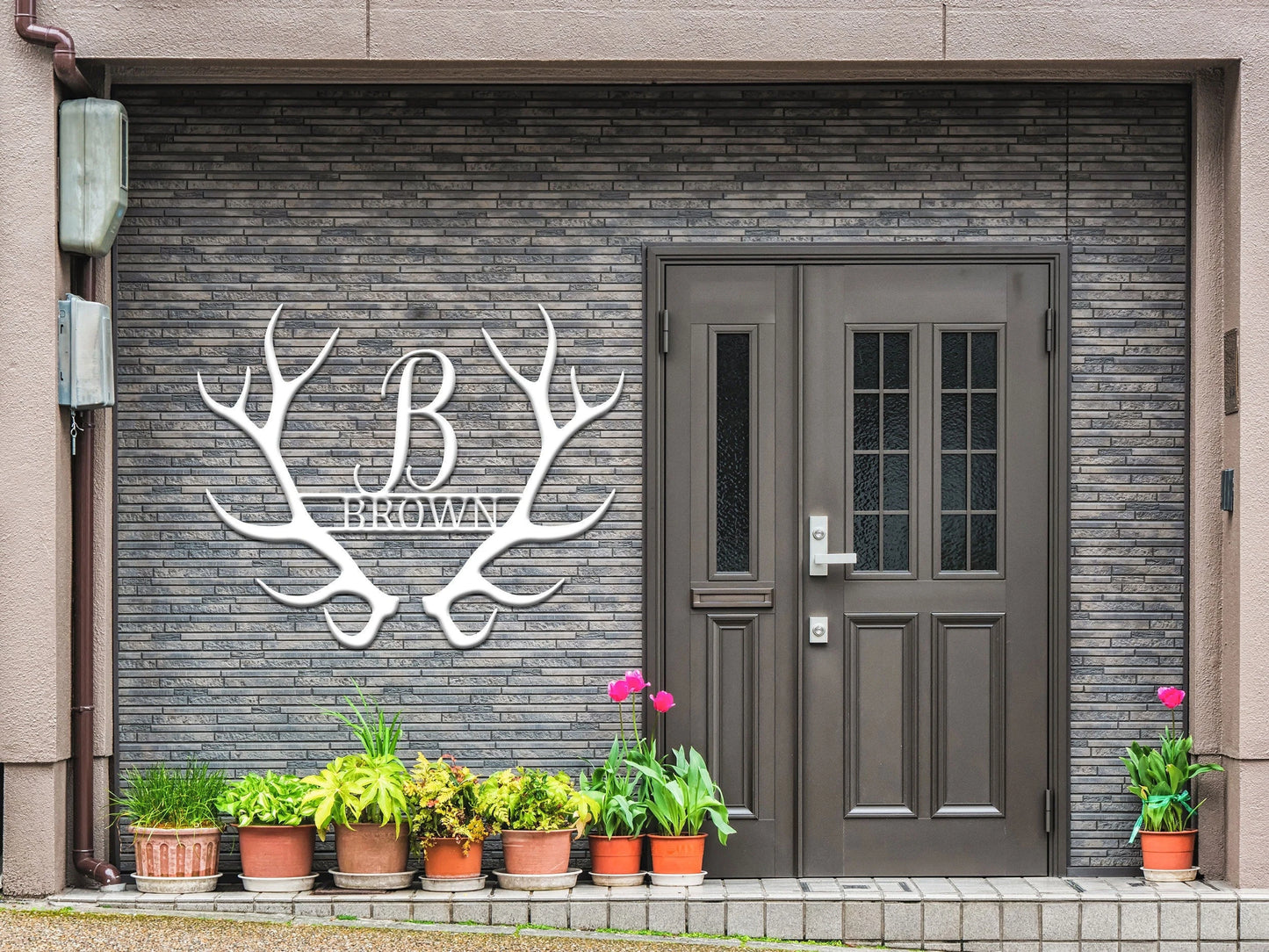 Deer Antler Metal Name Sign Beautiful Last Name Metal Sign Personalized Home Decor Living Room Housewarmingwedding Anniversary Gift Laser Cut Metal Signs Custom Gift Ideas