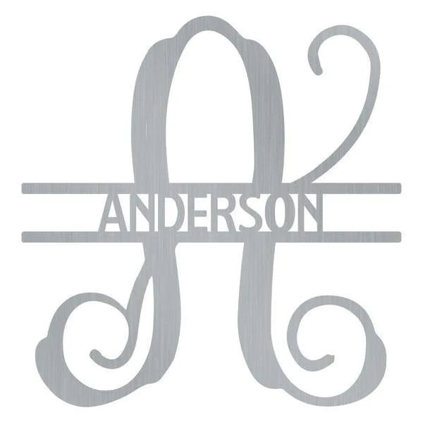 Letter Monogram Customized Metal Signs, Custom Metal Sign, Custom Signs, Metal Sign, Metal Laser Cut Metal Signs Custom Gift Ideas